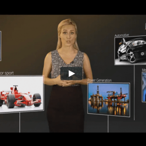 Example of Green Screen Video with professional actor in front of green screen and examples of graphical overlays