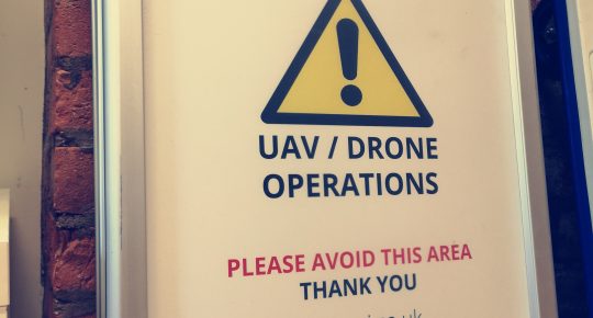 UAV and Drone safety sign